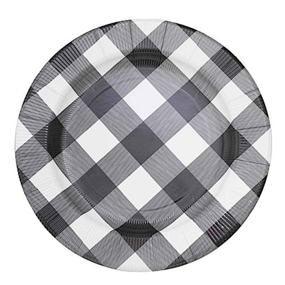 Home Collection Pack of 10 Round Disposable Paper Charger Plates 13 Inch