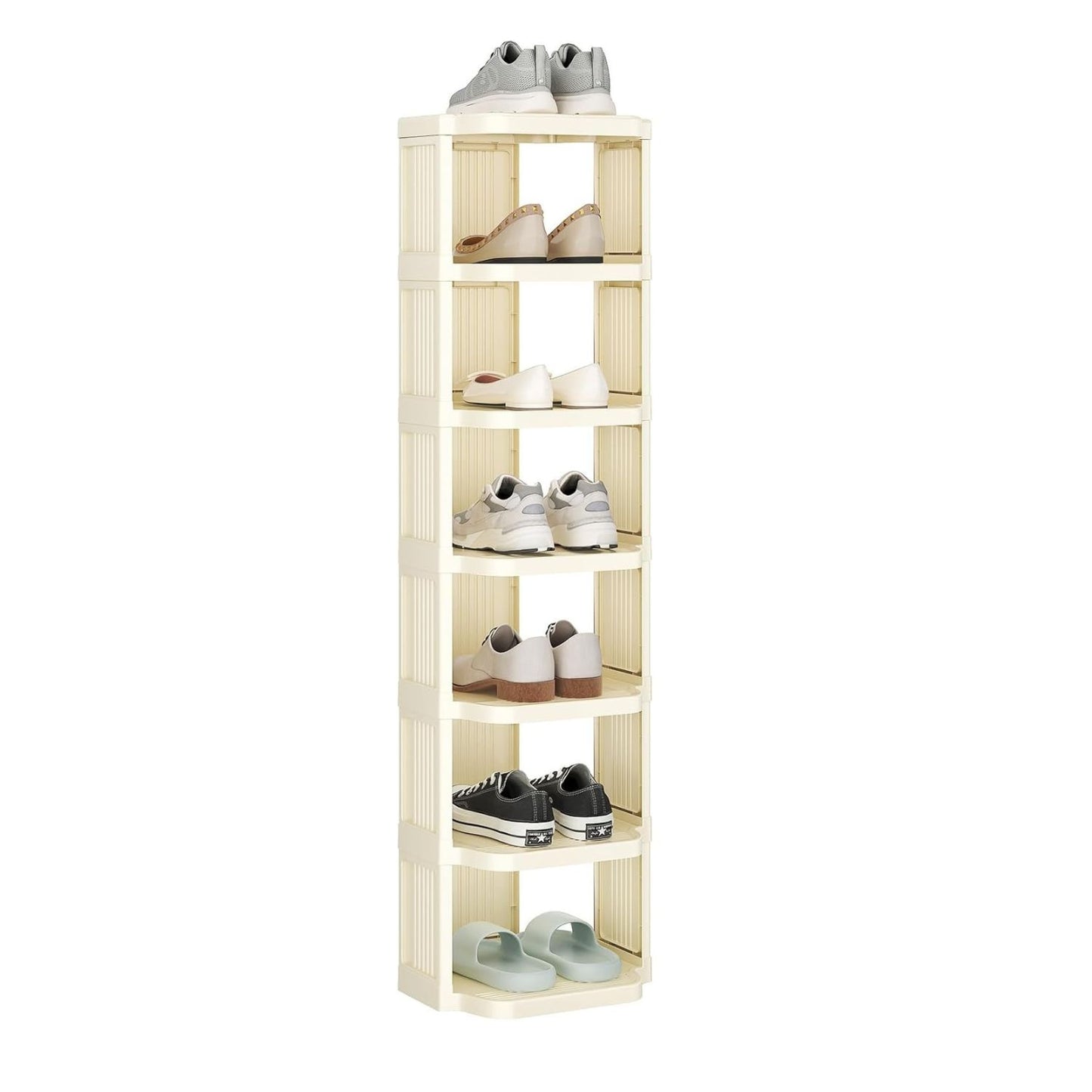 Home Collection 8-Tier Vertical Stackable Shoe Rack