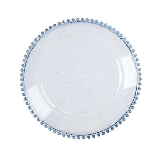Home Collection 24-Pack Round Beaded Rim Charger Plates 12"