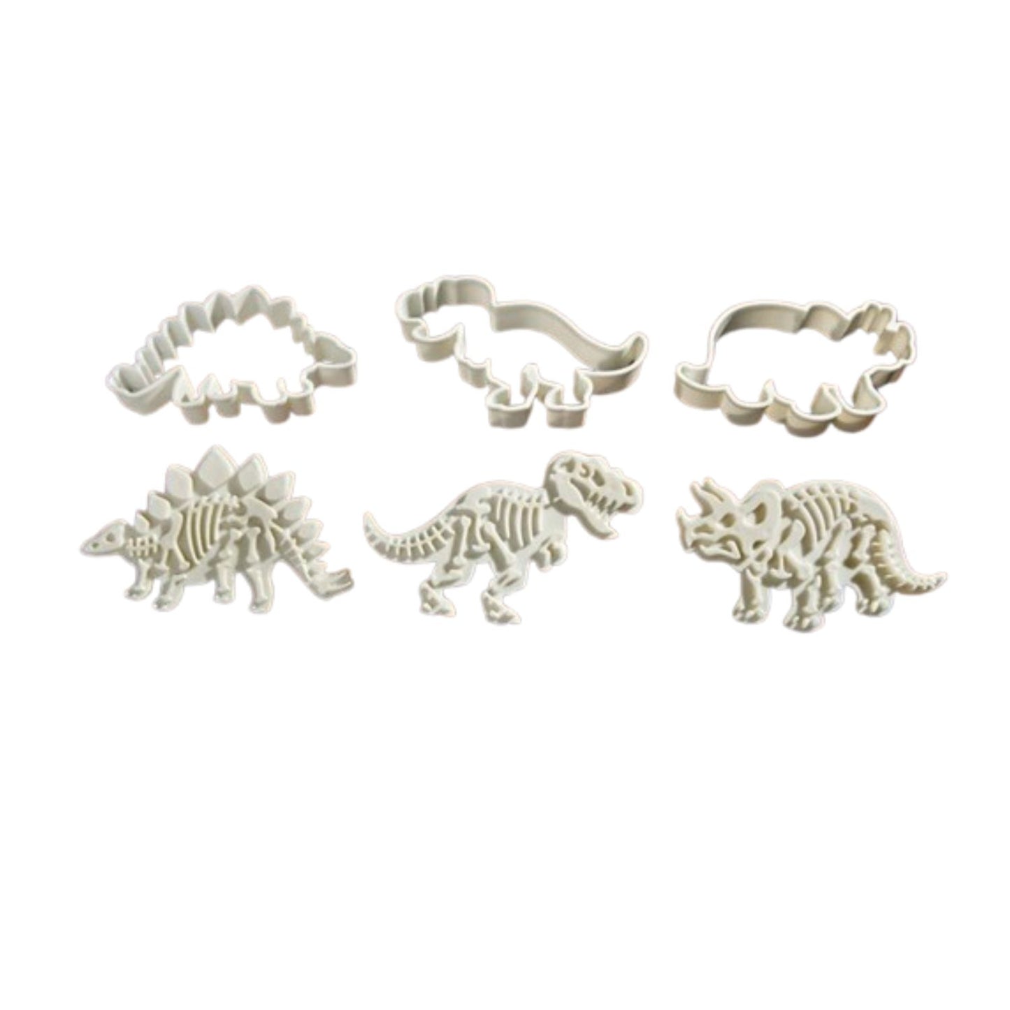 Home Collection 3Pcs Dinosaur Cookie Cutter Stampers