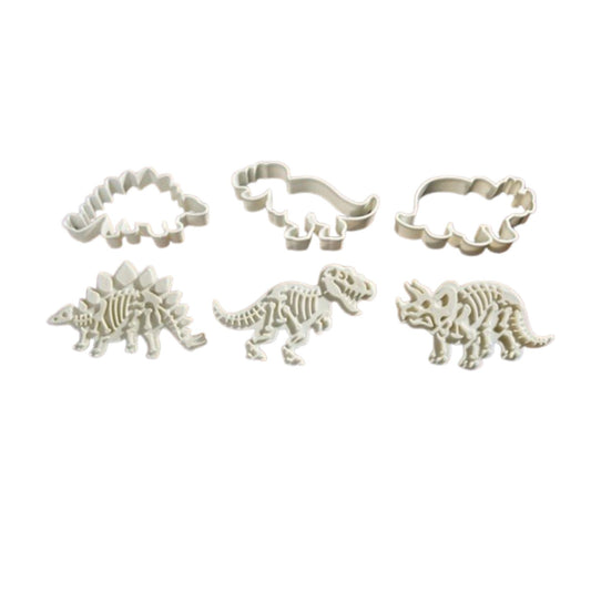 Home Collection 3Pcs Dinosaur Cookie Cutter Stampers