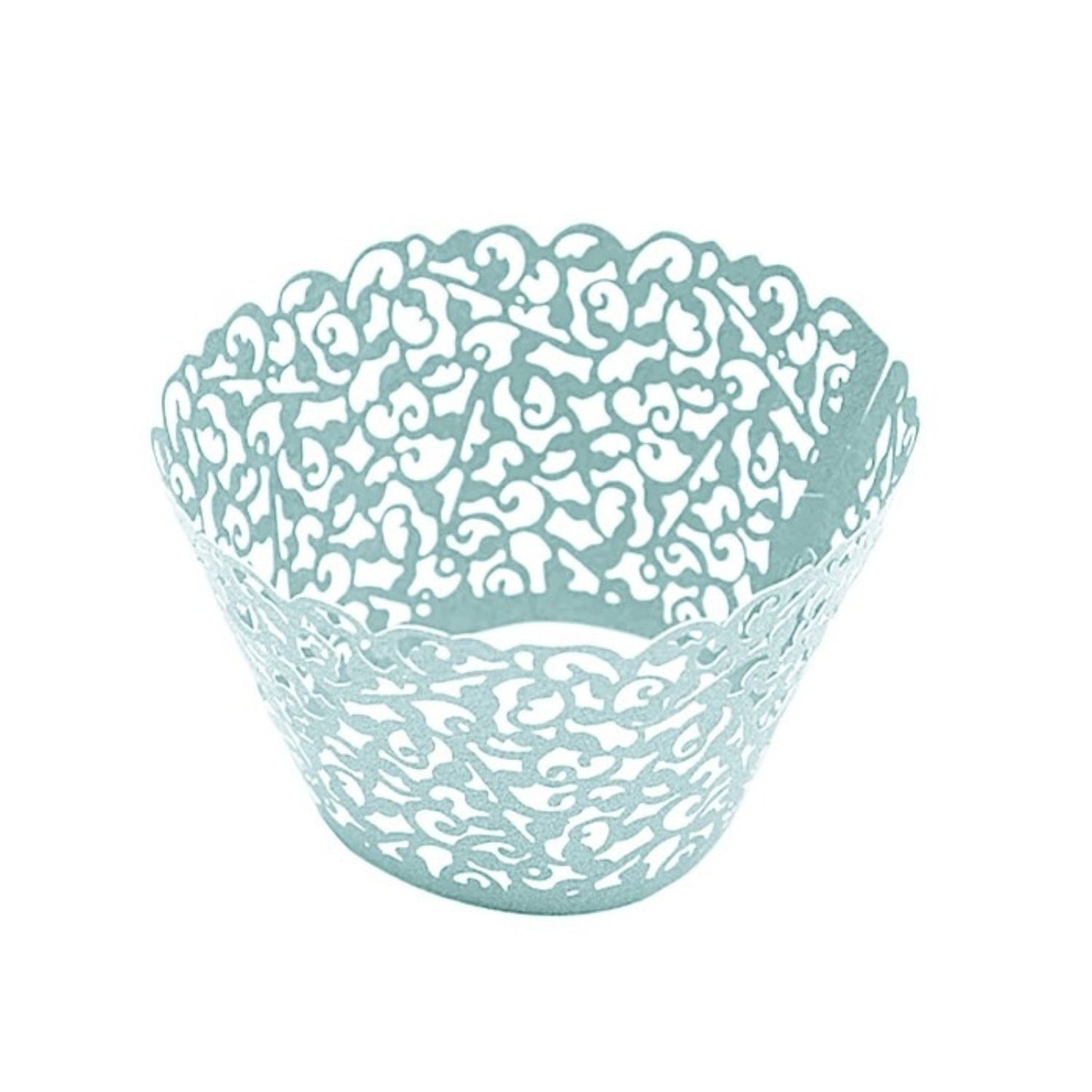 Home Collection Pack of 25 Laser Cut Lace Paper Cupcake Liners Muffin Wrappers