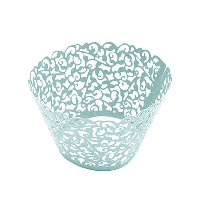 Home Collection Pack of 25 Laser Cut Lace Paper Cupcake Liners Muffin Wrappers