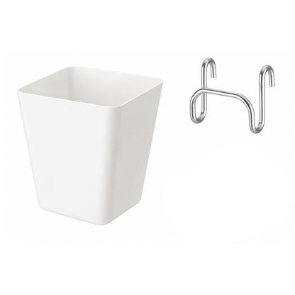 Home Collection Pack of 6 Large Gridwall Storage Bins with Hooks