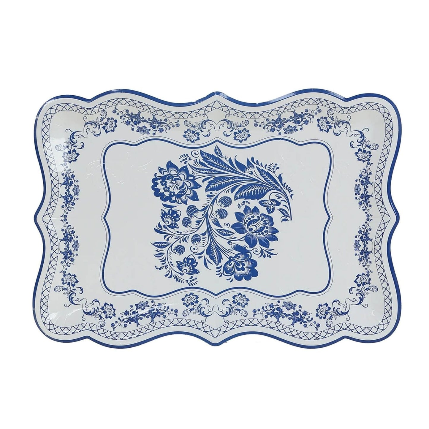 Home Collection Pack of 10 Rectangle Paper Serving Trays 14-Inch