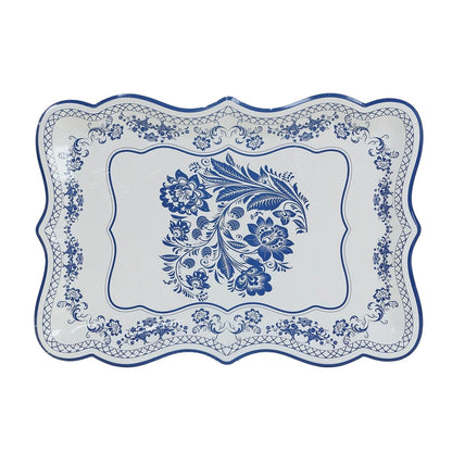 Home Collection Pack of 10 Rectangle Paper Serving Trays 14-Inch
