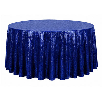 Home Collection Round Sequined Tablecloth 108 Inch