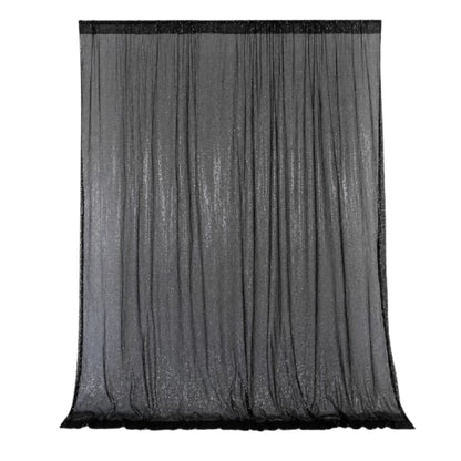 Home Collection Sequined Backdrop Curtain 8x8 ft