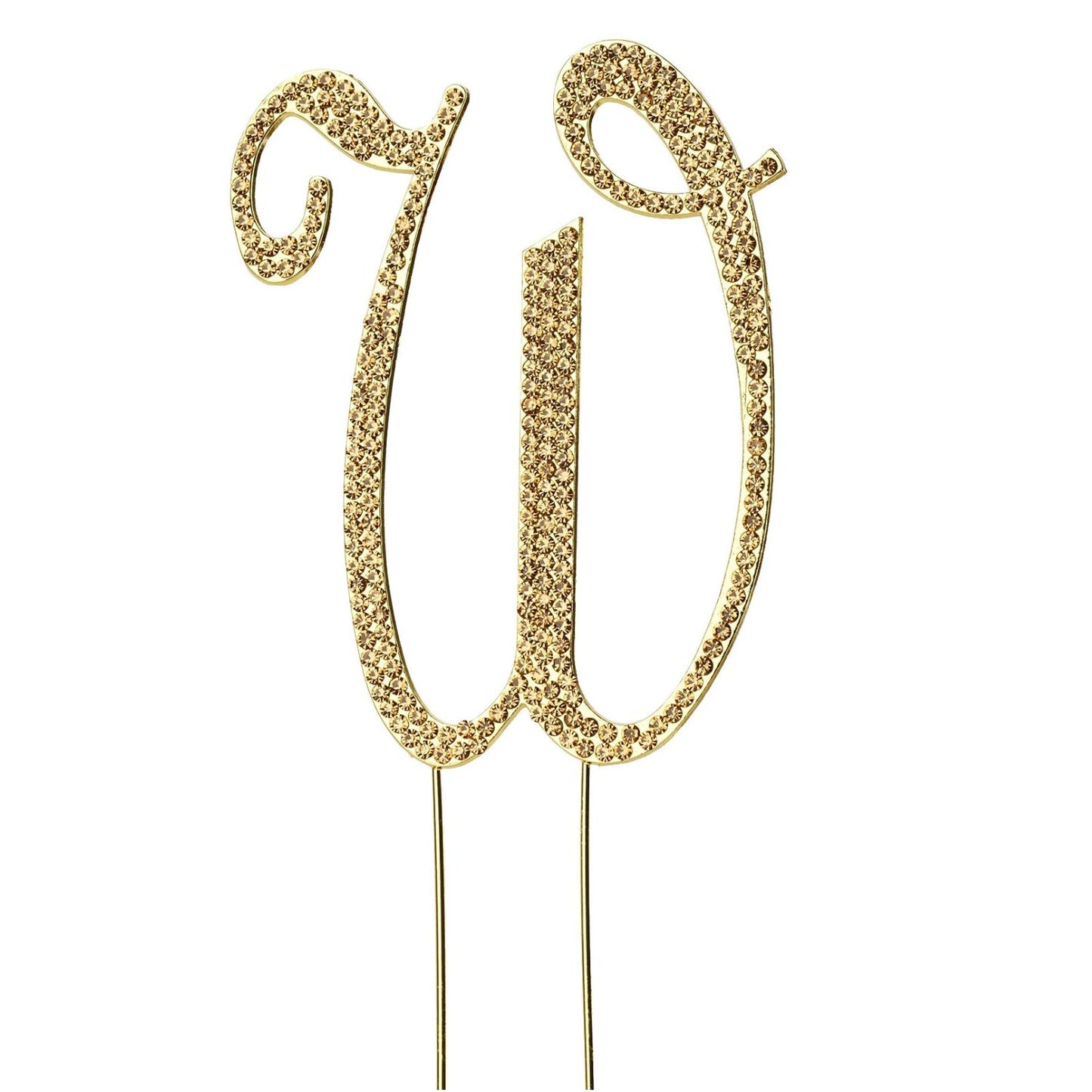 Home Collection Letter Crystal Rhinestone Cake Topper 4.5 Inch