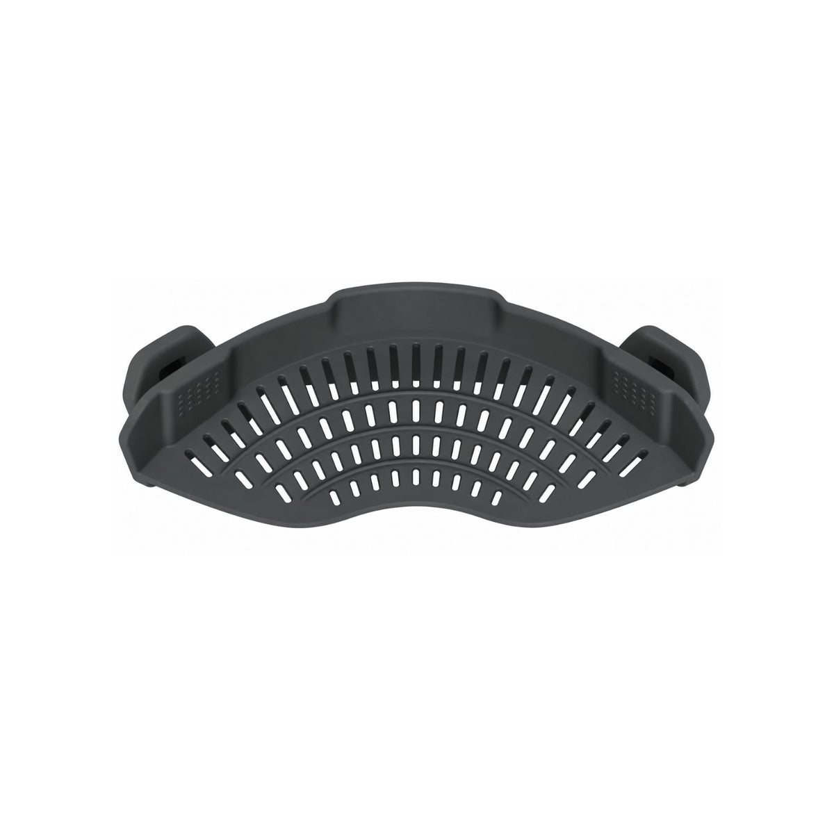 Home Collection Clip-On Silicone Pasta Strainer 8.86x3.55 inch Space-Saving Kitchen Colander