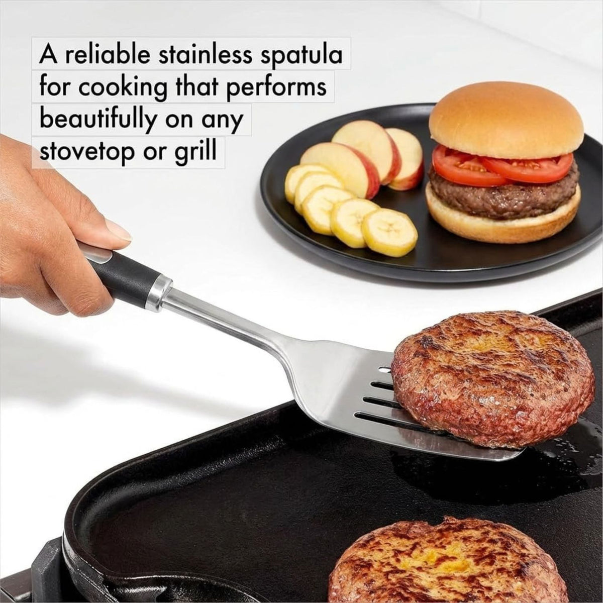 Home Collection Heat-Resistant Stainless Steel Cooking Utensil Set