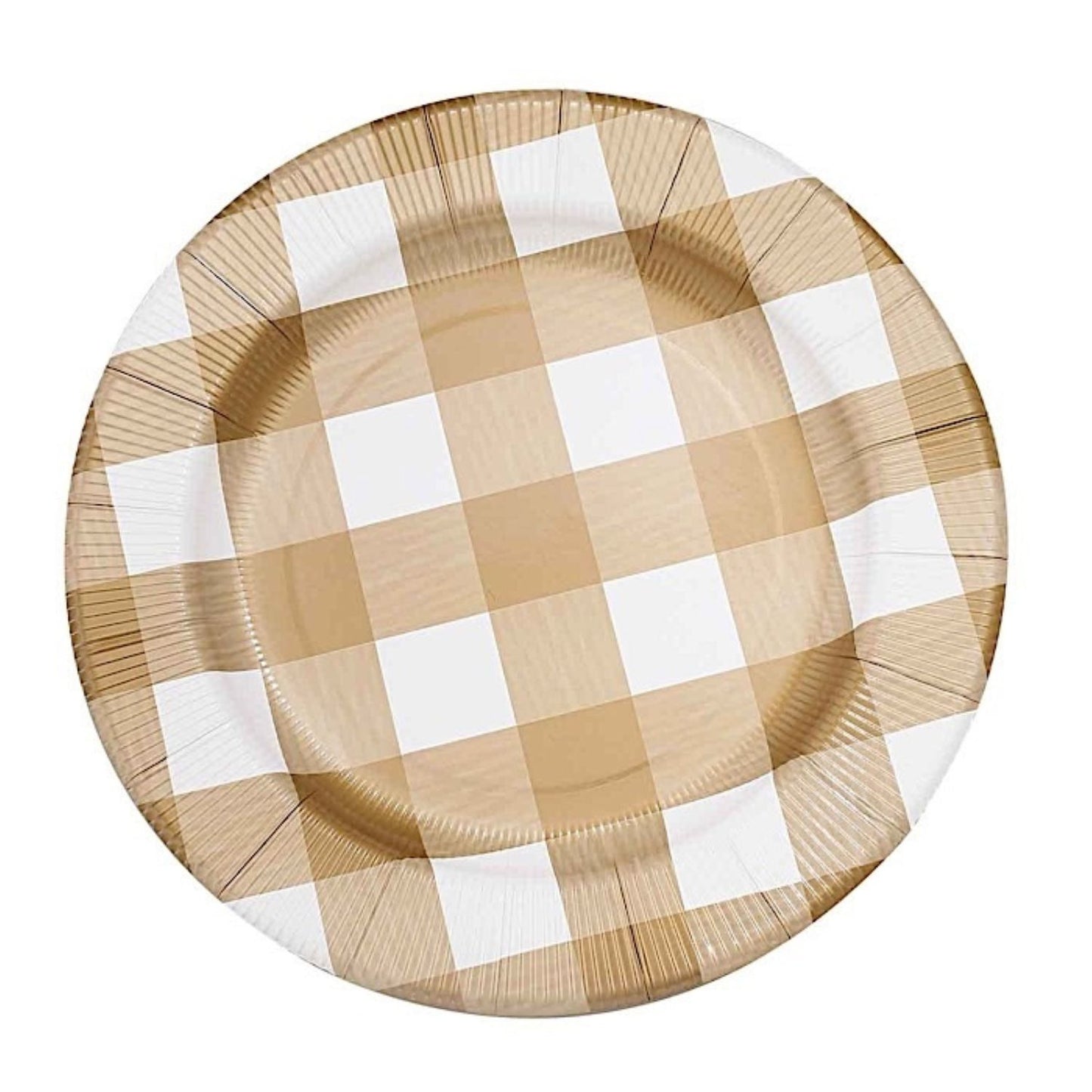Home Collection Pack of 10 Round Disposable Paper Charger Plates 13 Inch