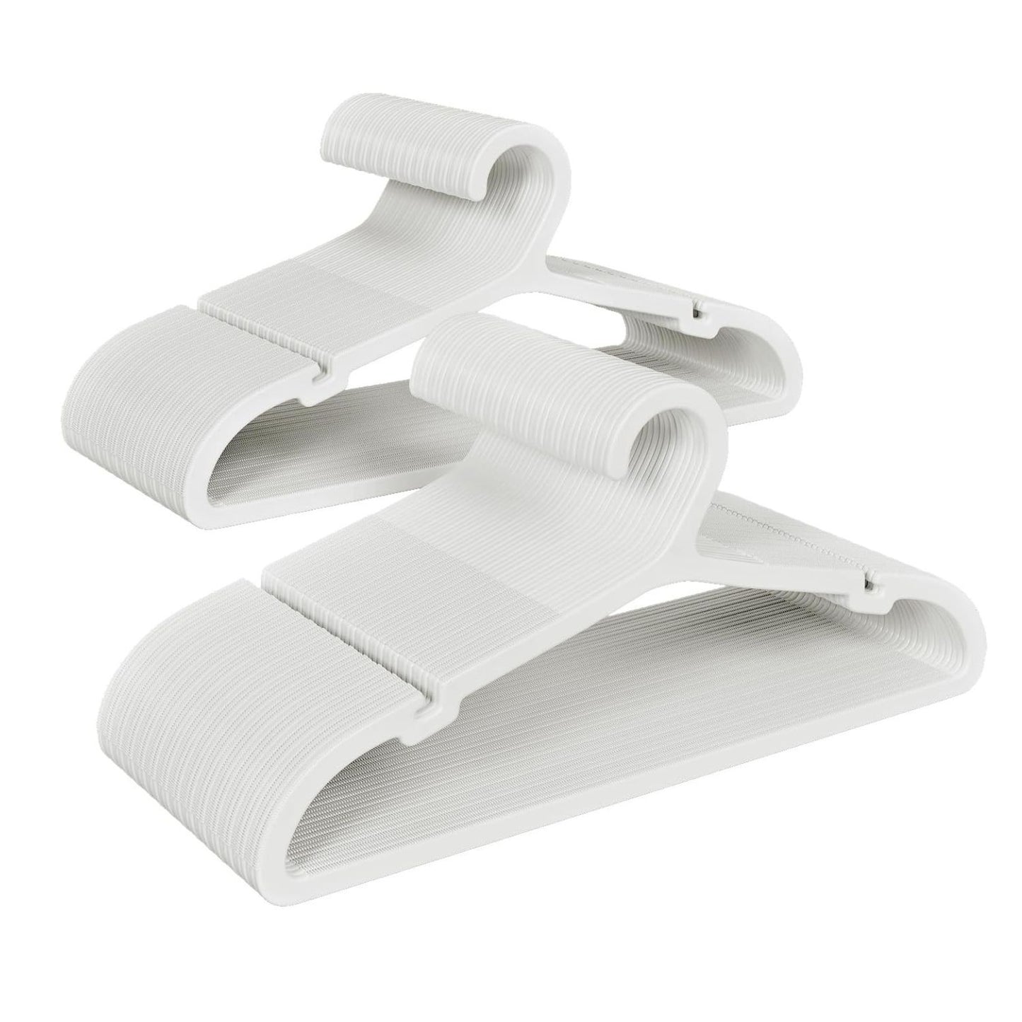 Home Collection 80 Pack Non-Slip Plastic Clothes Hangers