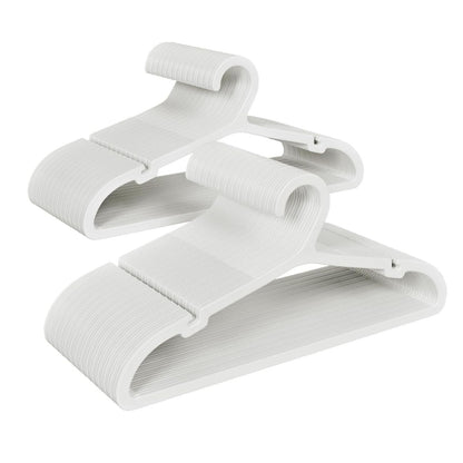 Home Collection 80 Pack Non-Slip Plastic Clothes Hangers