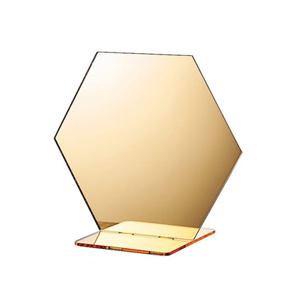 Home Collection Pack of 5 Hexagon Acrylic Table Number Stands 5 Inch