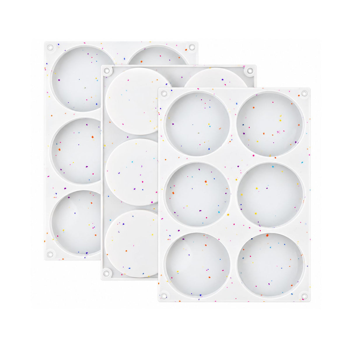 Home Collection Nonstick Silicone Baking Mold 6-Cavity Mini Fluted Cake Pan