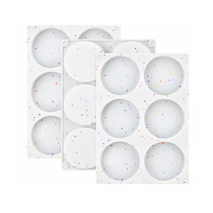 Home Collection Nonstick Silicone Baking Mold 6-Cavity Mini Fluted Cake Pan