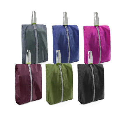 Home Collection Pack of 6 Travel Shoe Bags with Zipper and Handle