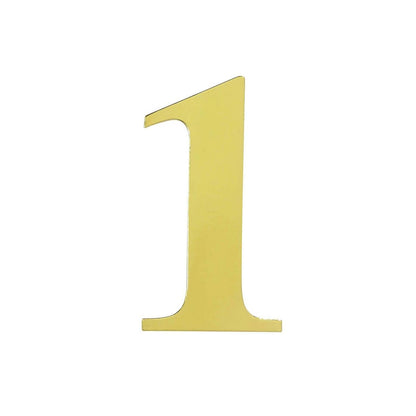 Home Collection Pack of 4 Gold Number Stickers 5-Inch