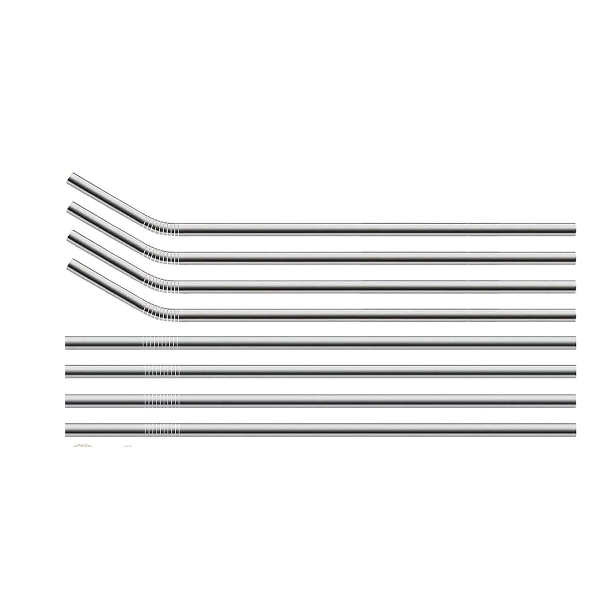 Home Collection 8-Pack 10.5 Inch Stainless Steel Straw for 20-30 OZ Tumbler
