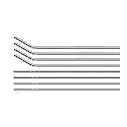 Home Collection 8-Pack 10.5 Inch Stainless Steel Straw for 20-30 OZ Tumbler