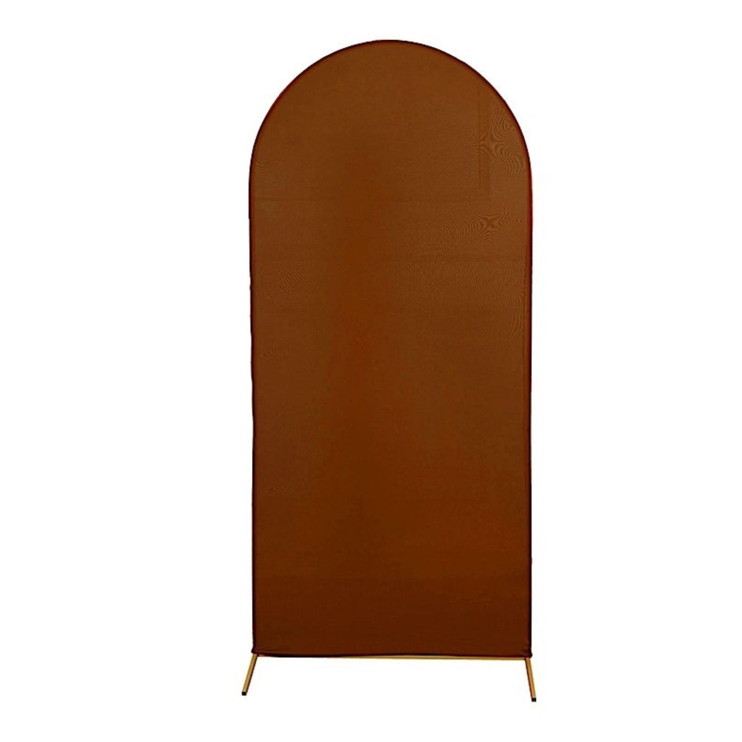 Home Collection Matte Fitted Spandex Round Top Wedding Arch Backdrop Stand Cover 6 ft
