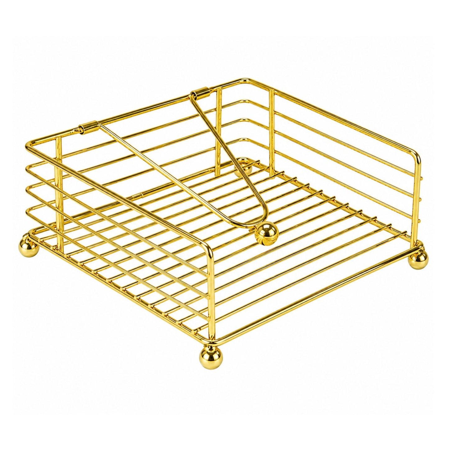 Home Collection Rustic Iron Napkin Holder for Table with Weighted Arm
