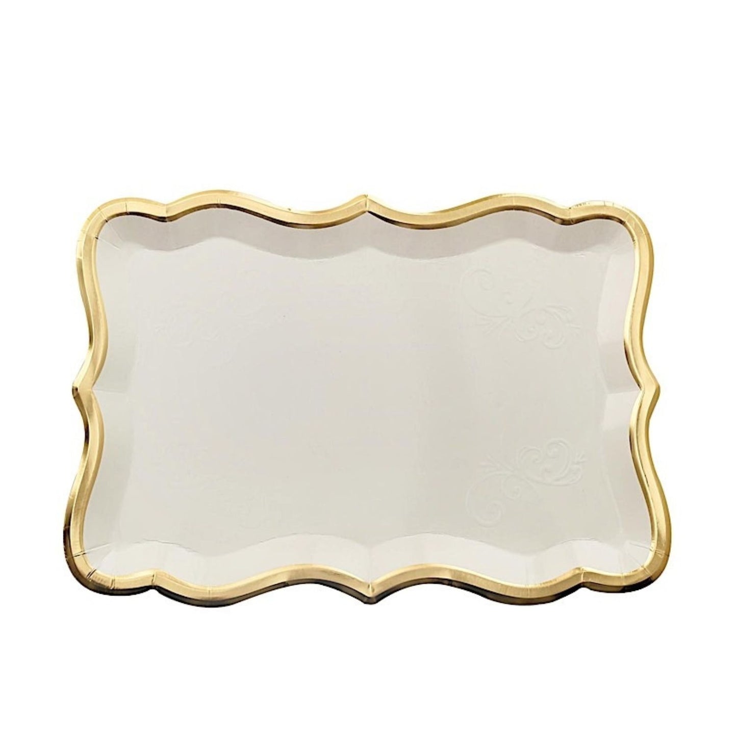 Home Collection Pack of 10 Rectangle Paper Serving Trays 14-Inch