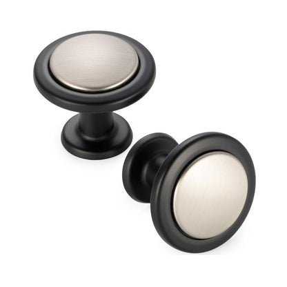 Home Collection Pack of 10 Round Cabinet Knobs Single-Hole Drawer Pulls for Kitchen
