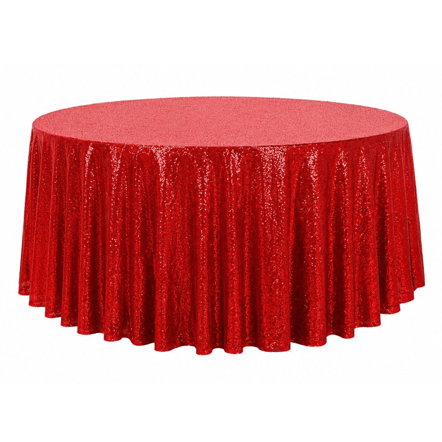 Home Collection Round Sequined Tablecloth 108 Inch
