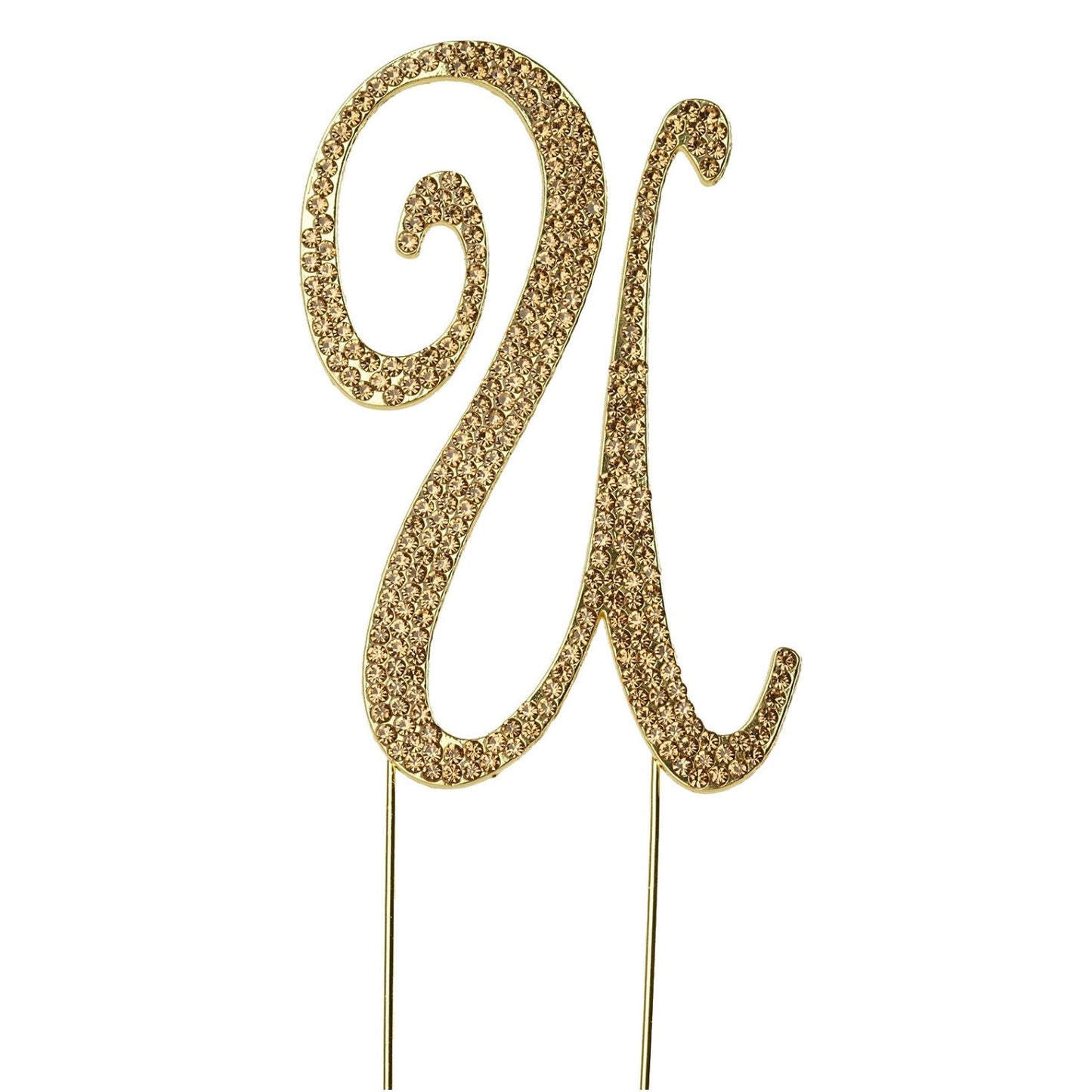 Home Collection Letter Crystal Rhinestone Cake Topper 4.5 Inch