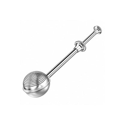 Home Collection Stainless Steel Powdered Sugar Shaker Duster with Spring Handle