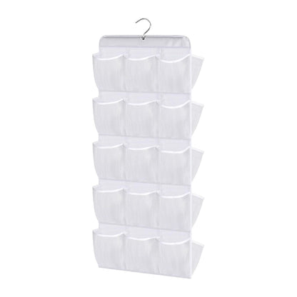 Home Collection 30 Pocket Dual-Sided Hanging Shoe Organizer with Rotating Hanger for Closet