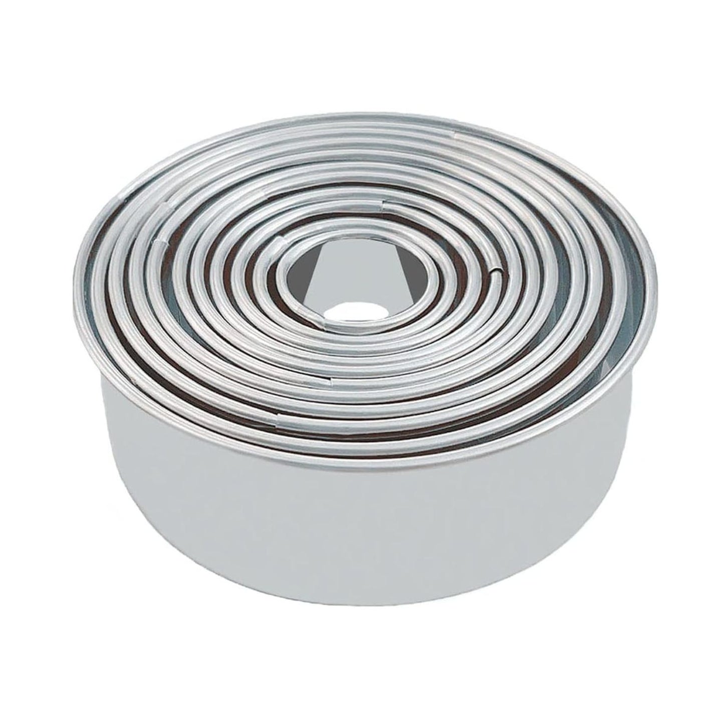Home Collection Stainless Steel Cookie Cutters Biscuit Pastry Dumpling and Scone Cutter Set