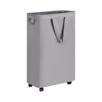 Home Collection 75L Slim Rolling Laundry Hamper with Wheels for Clothes