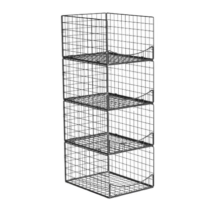 Home Collection 4-Tier Stackable Closet Organizer Shelves