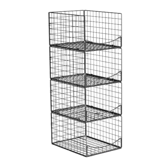 Home Collection 4-Tier Stackable Closet Organizer Shelves
