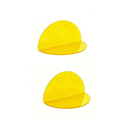Home Collection Pack of 2 Acrylic Floating Wall Shelves for Home Display 8 Inch