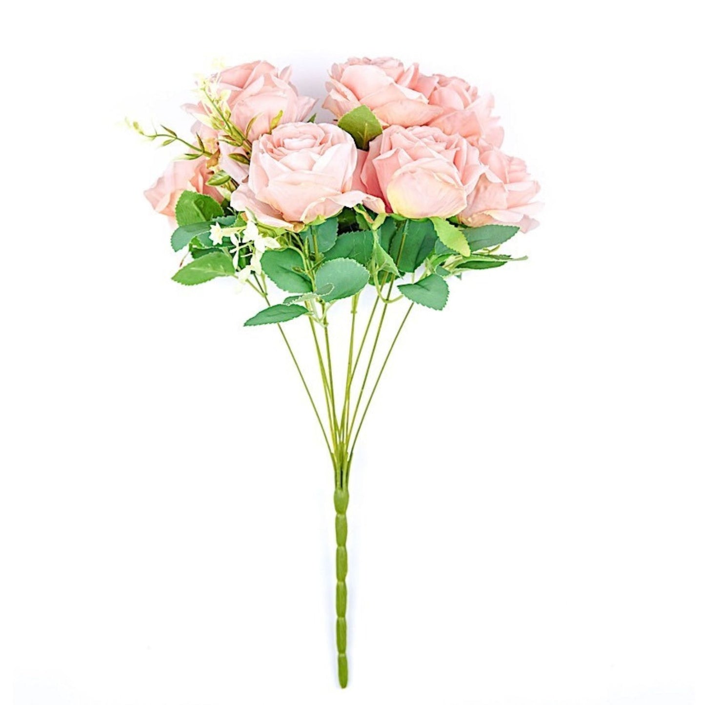 Home Collection 2 Bushes Artificial Silk Rose Flowers 18"