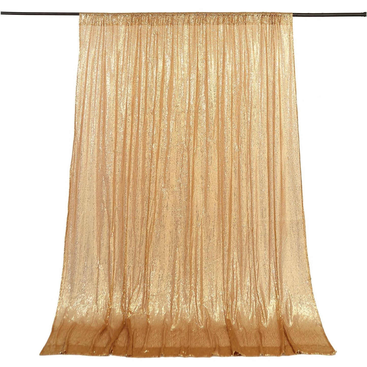 Home Collection Sequined Backdrop Curtain 8x8 ft