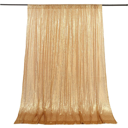 Home Collection Sequined Backdrop Curtain 8x8 ft