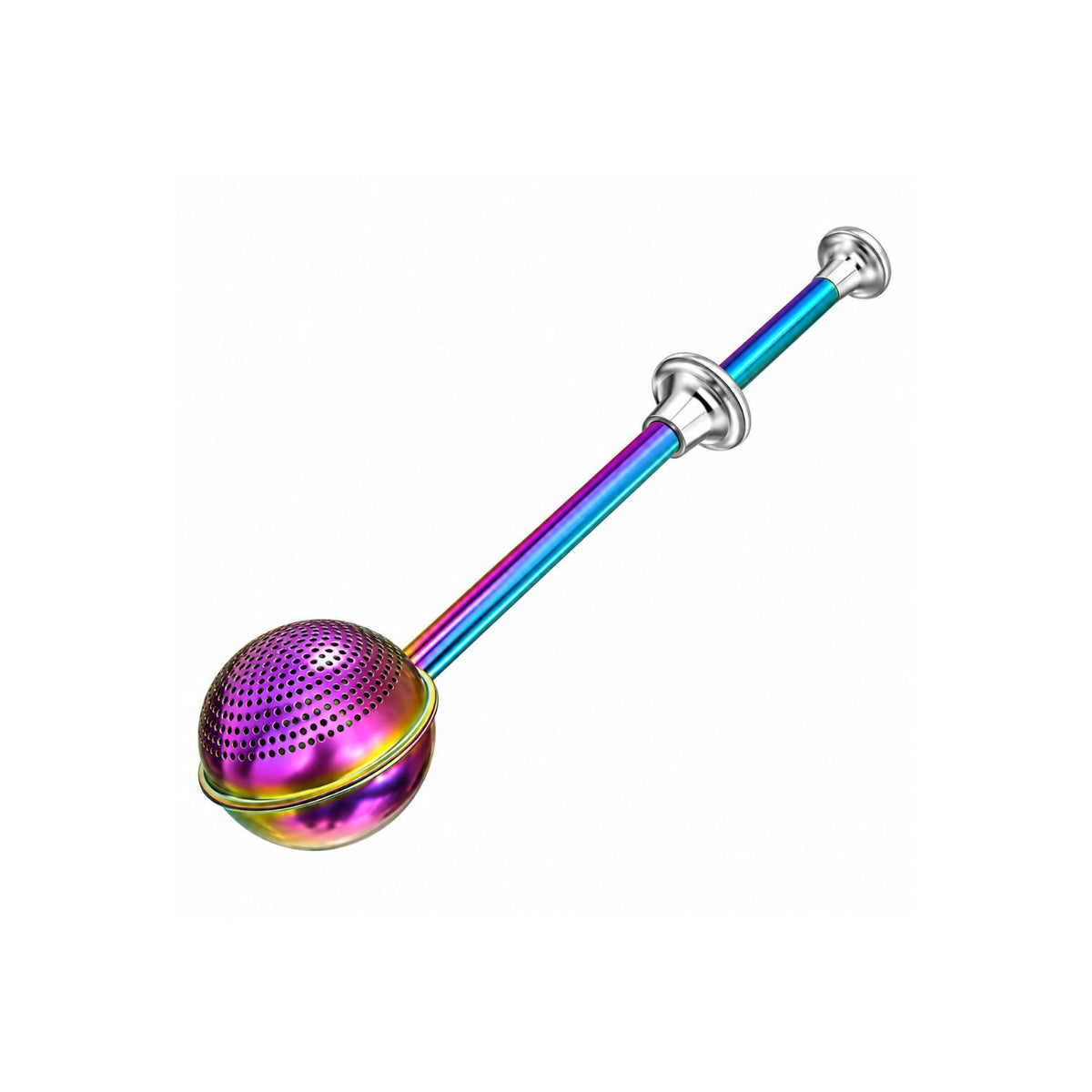 Home Collection Stainless Steel Powdered Sugar Shaker Duster with Spring Handle