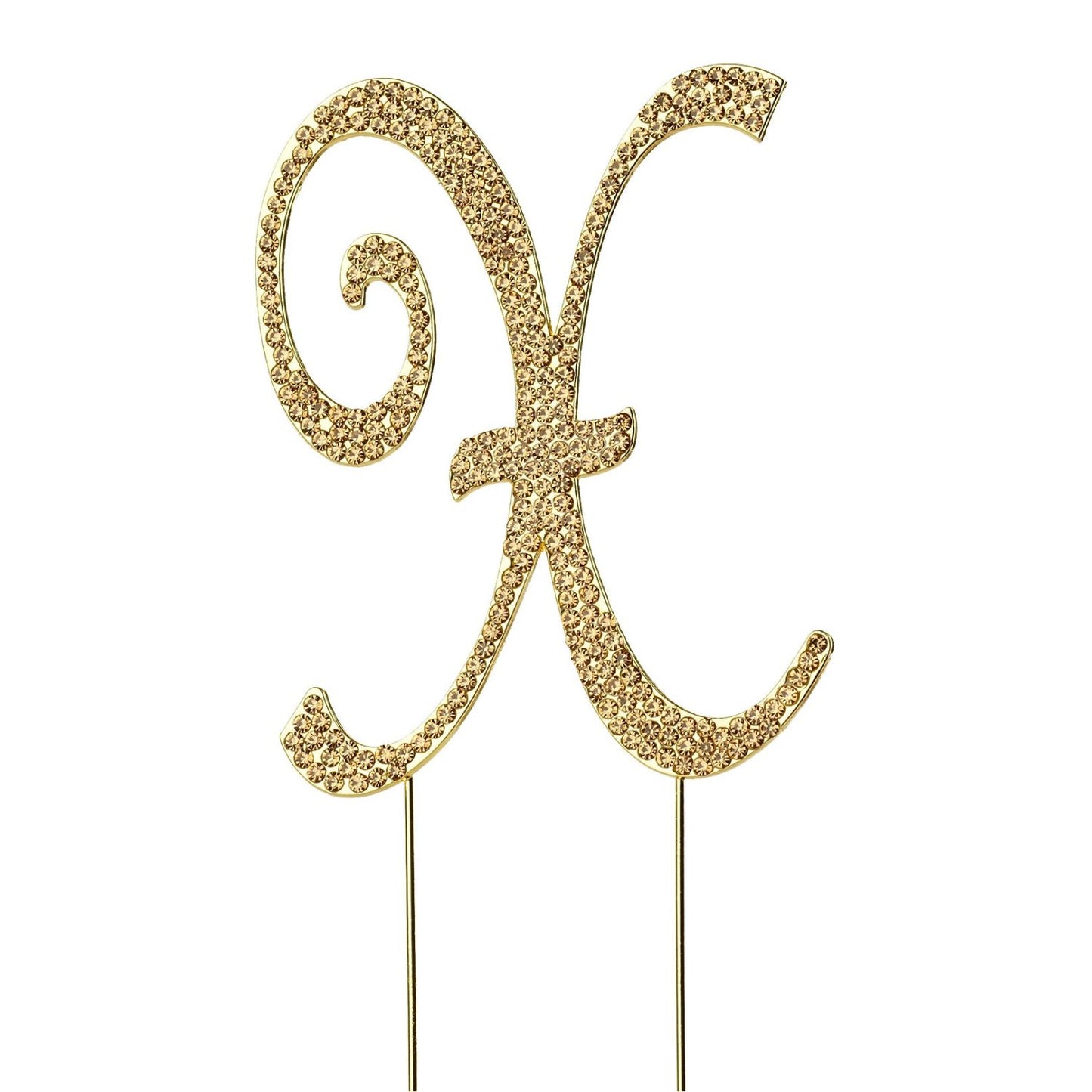Home Collection Letter Crystal Rhinestone Cake Topper 4.5 Inch