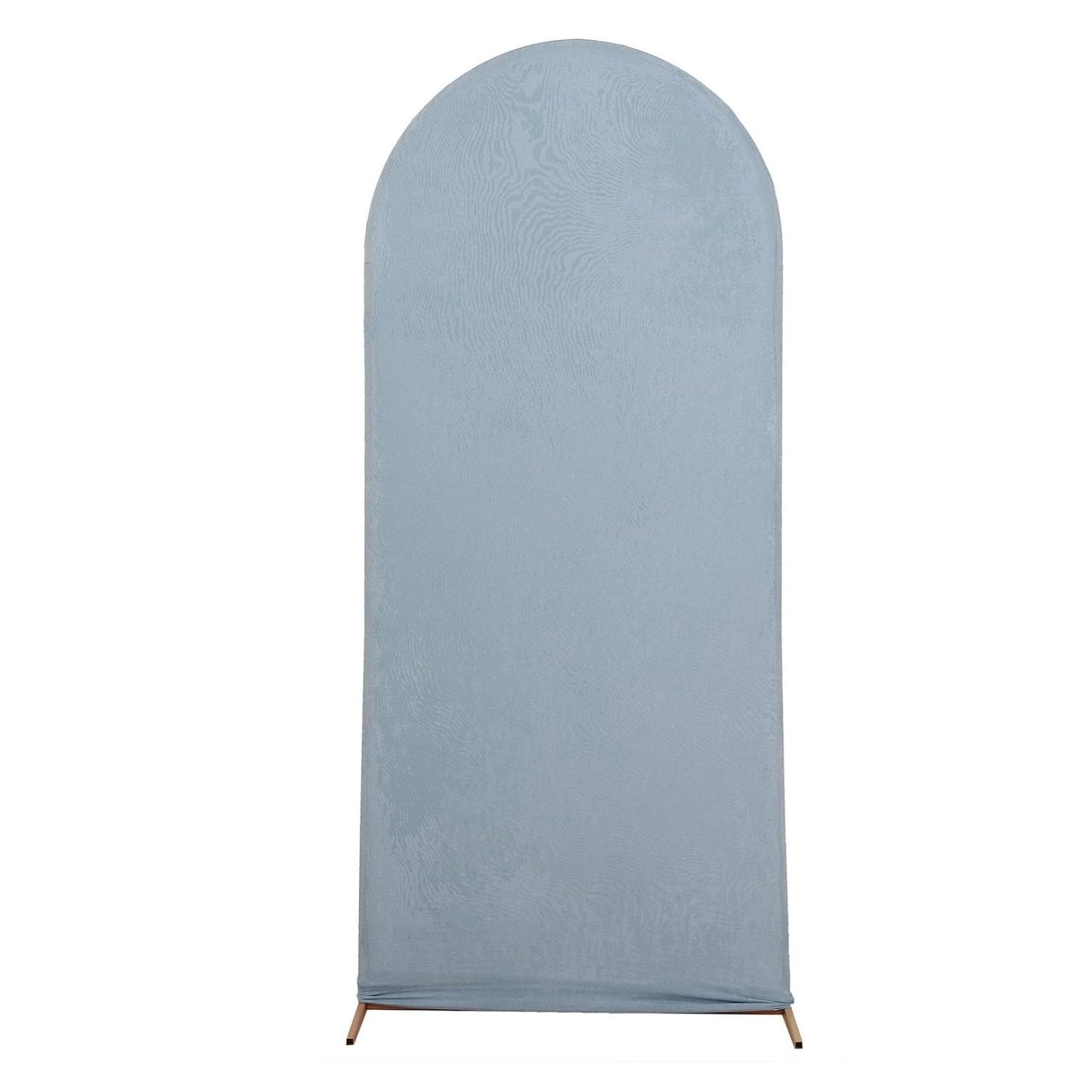 Home Collection Matte Fitted Spandex Round Top Wedding Arch Backdrop Stand Cover 6 ft