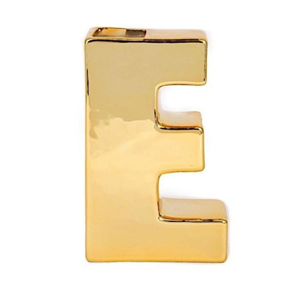 Home Collection Decorative Ceramic Letter Flower Vase 6 Inch