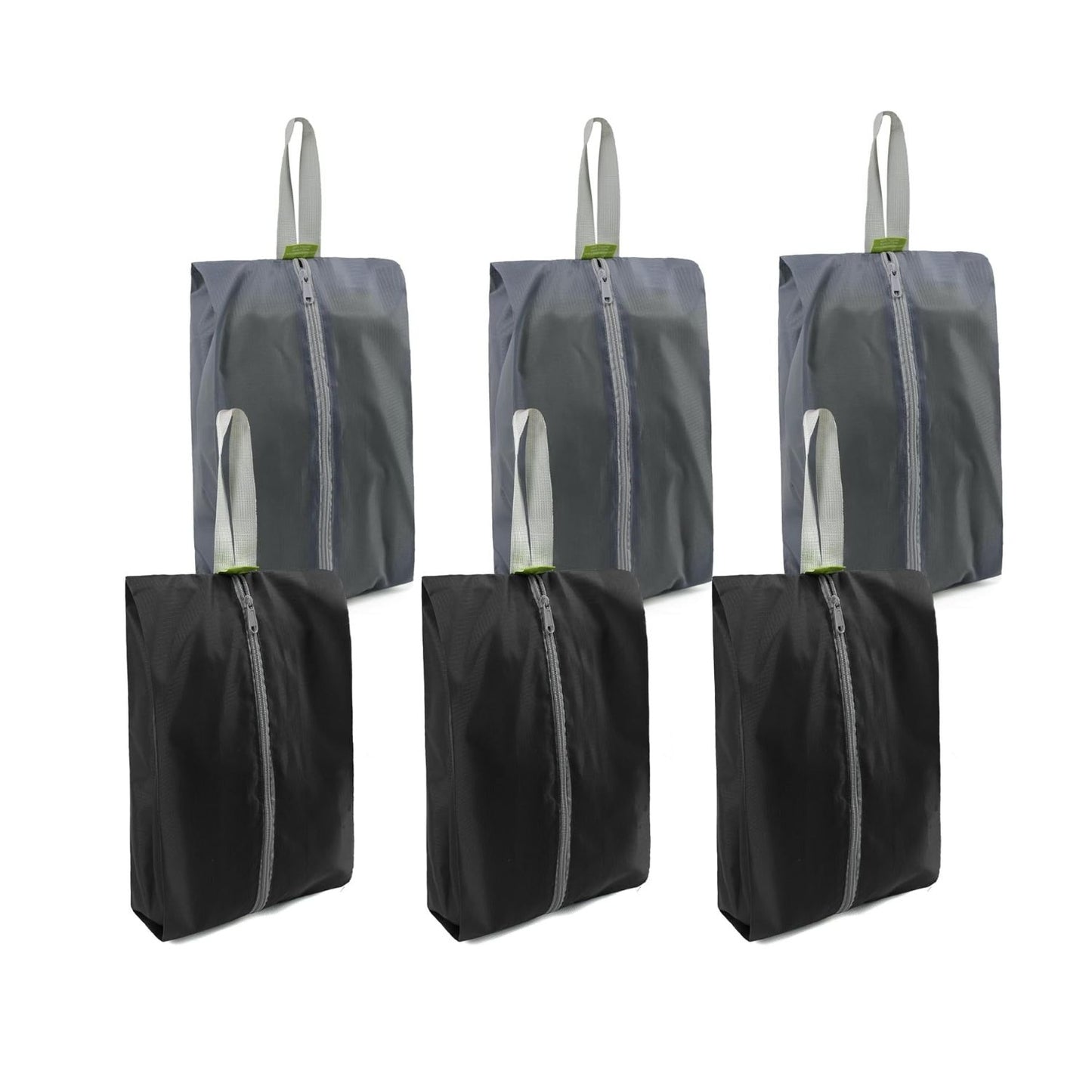 Home Collection Pack of 6 Travel Shoe Bags with Zipper and Handle