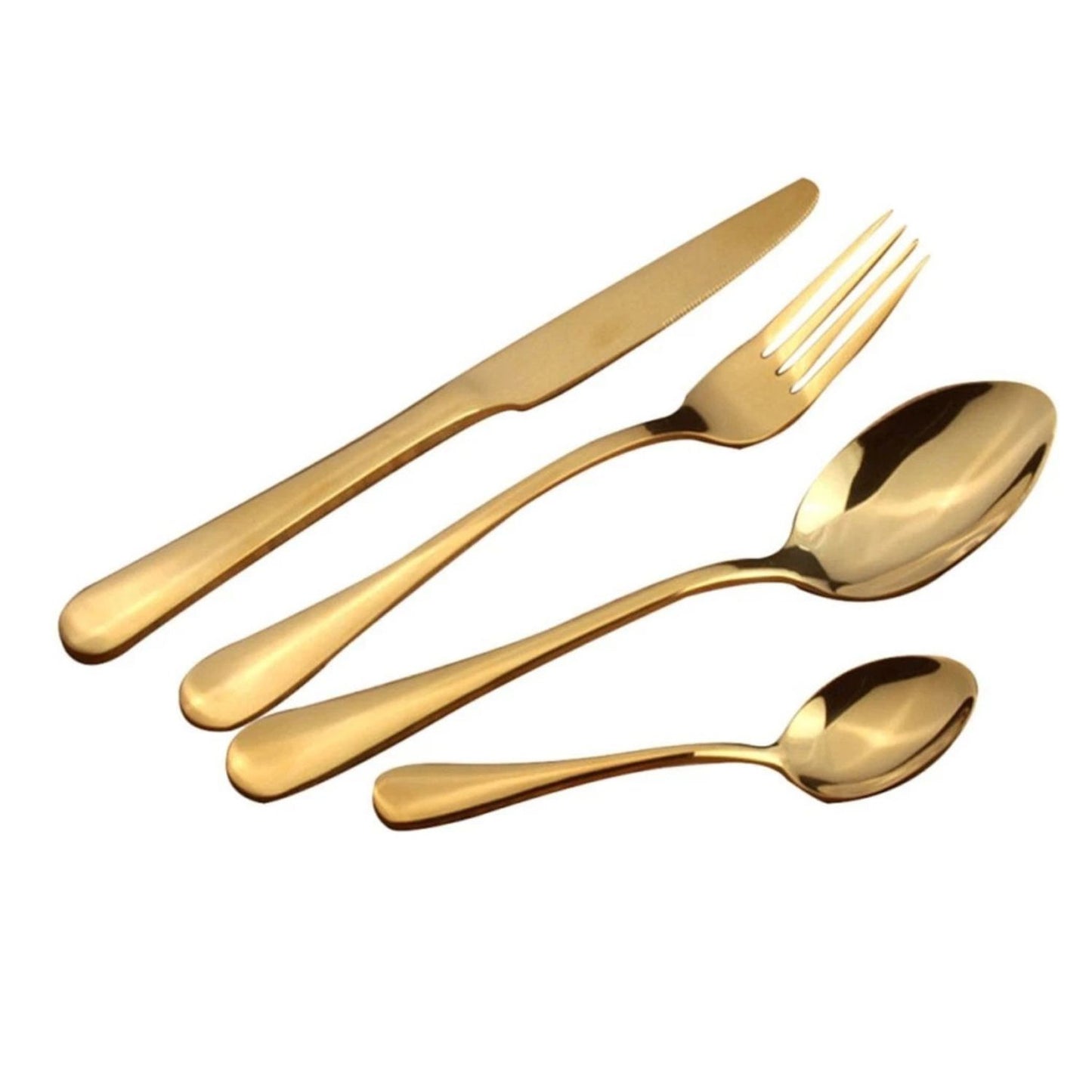 Home Collection Pack of 4 Stainless Steel Flatware Dinnerware Set