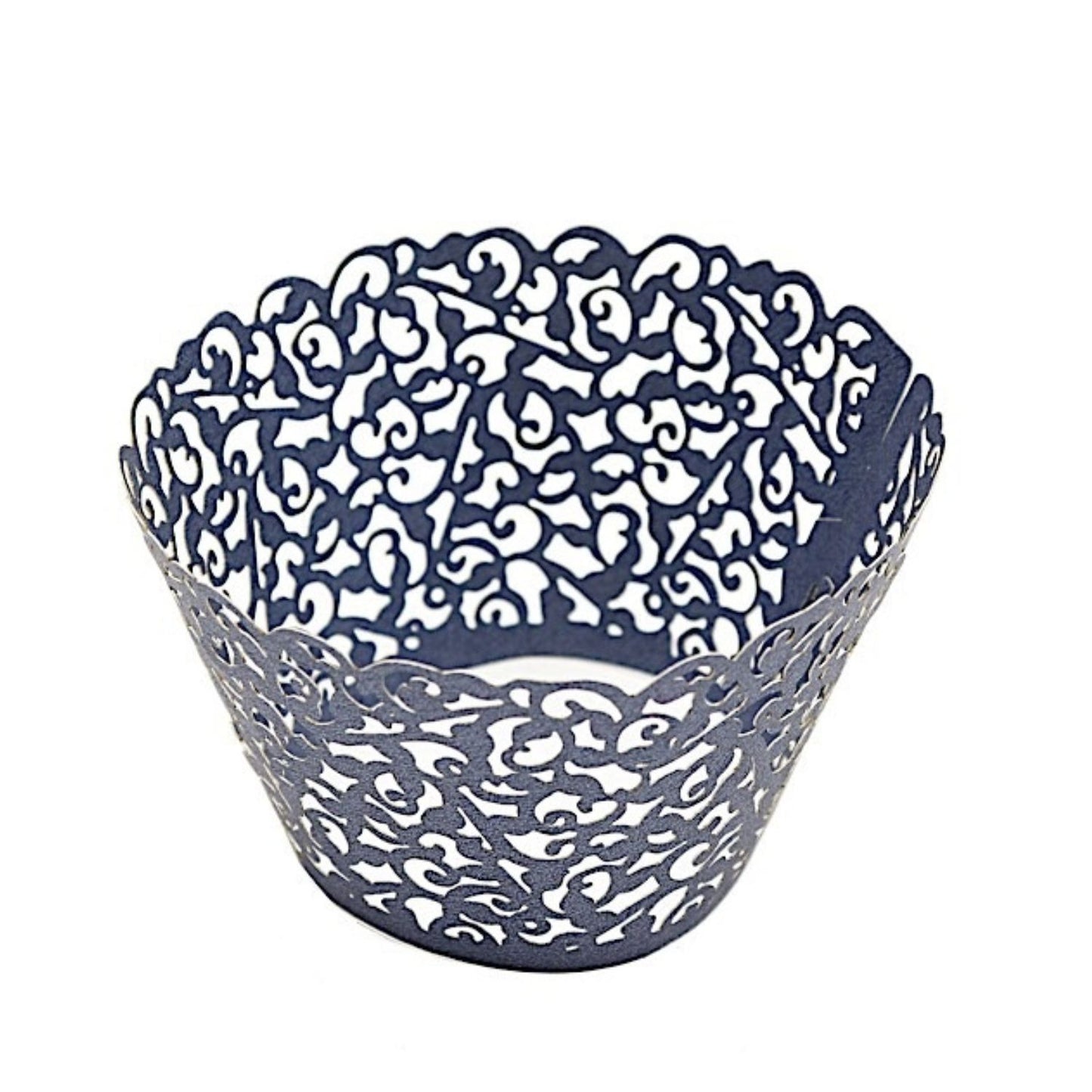 Home Collection Pack of 25 Laser Cut Lace Paper Cupcake Liners Muffin Wrappers