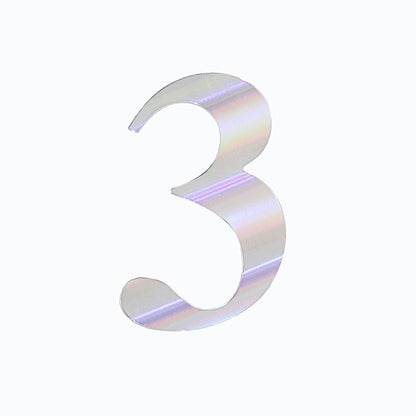 Home Collection Pack of 4 Number Stickers Backdrop Wall Decorations 5 Inch