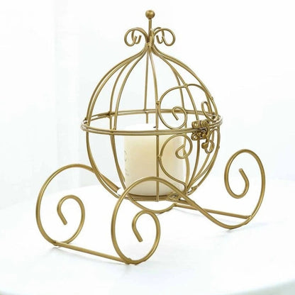 Home Collection Cinderella Gold Coach Plant Stand Centerpiece